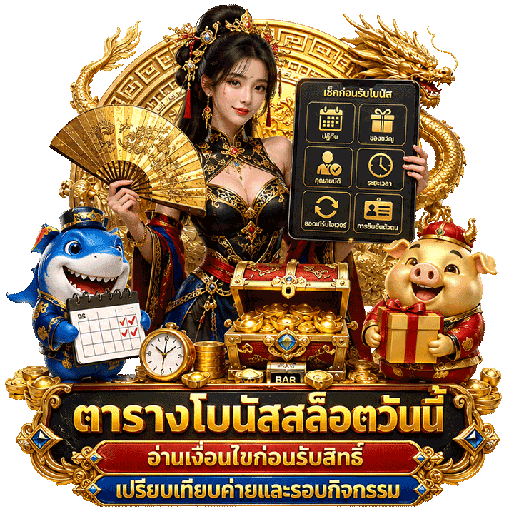 ตารางโบนัสสล็อตวันนี้ อ่านให้ออก เลือกค่ายให้ถูก และจับจังหวะรอบสวย